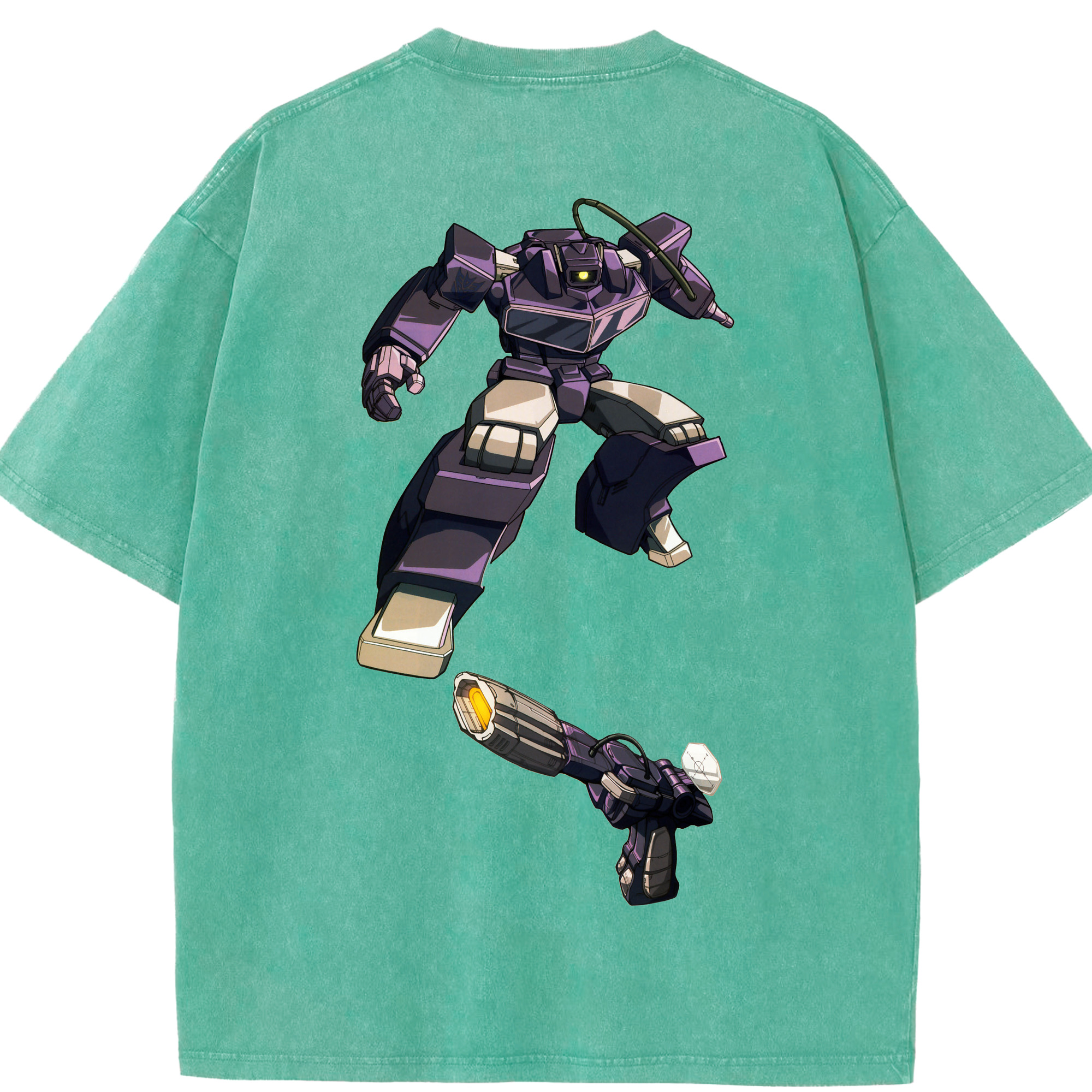 （画像用）  綿100% ヴィンテージ風 半袖Tシャツ（背面プリント）